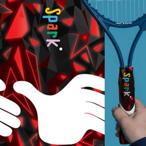 Spark Lazer Red Tennis Guide Grip for kids